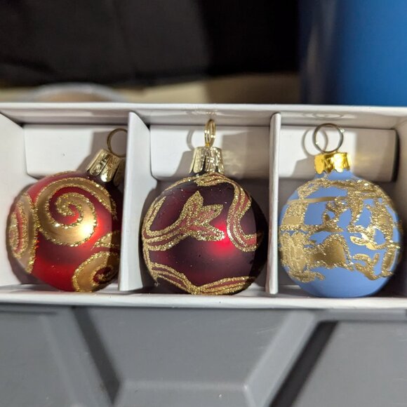 🎄 Set of 18 Vintage-Style Glass Ornaments - Card holders - Kurt Adler - Picture 11 of 12